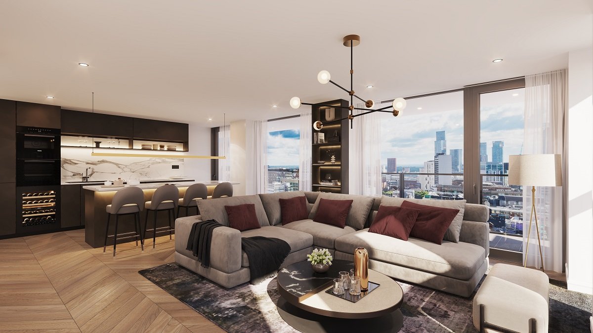 ONE PORT STREET living room