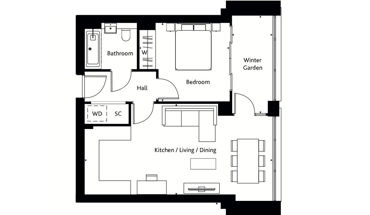 london square croydon floor plan