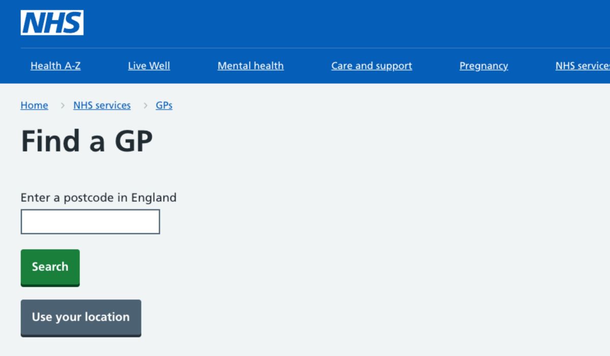 United Kingdom NHS GP Website