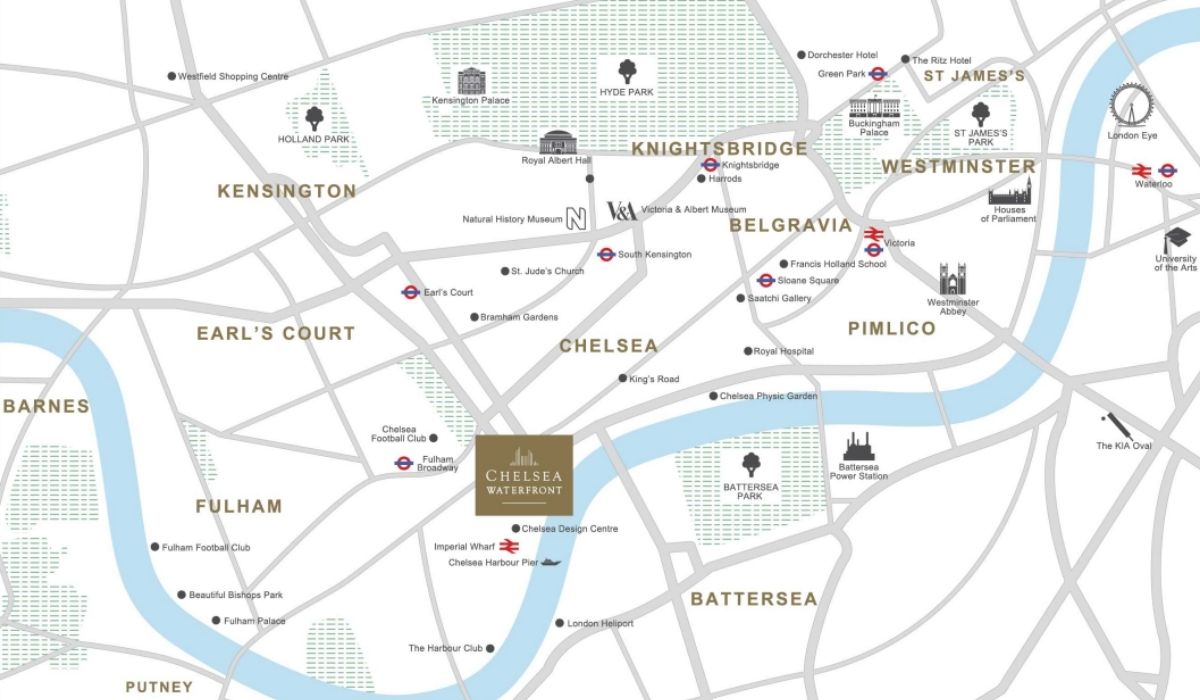 Chelsea Waterfront Map
