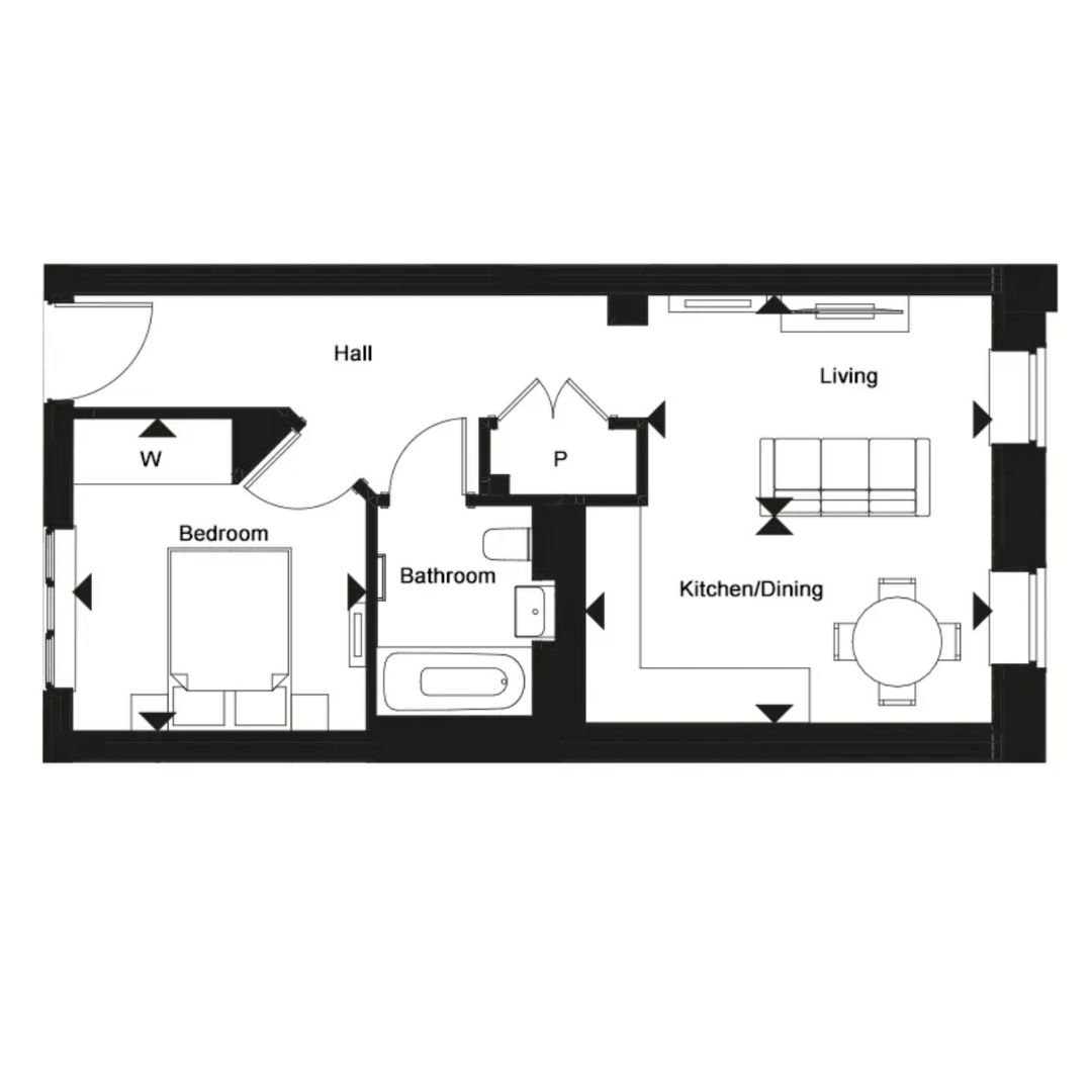 Horlicks Quarter floor plan